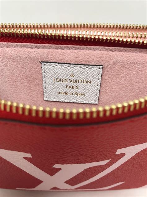 pochette double zip lv pink red|louis vuitton double zip wallet.